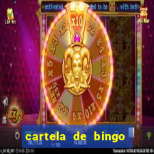 cartela de bingo cha de panela